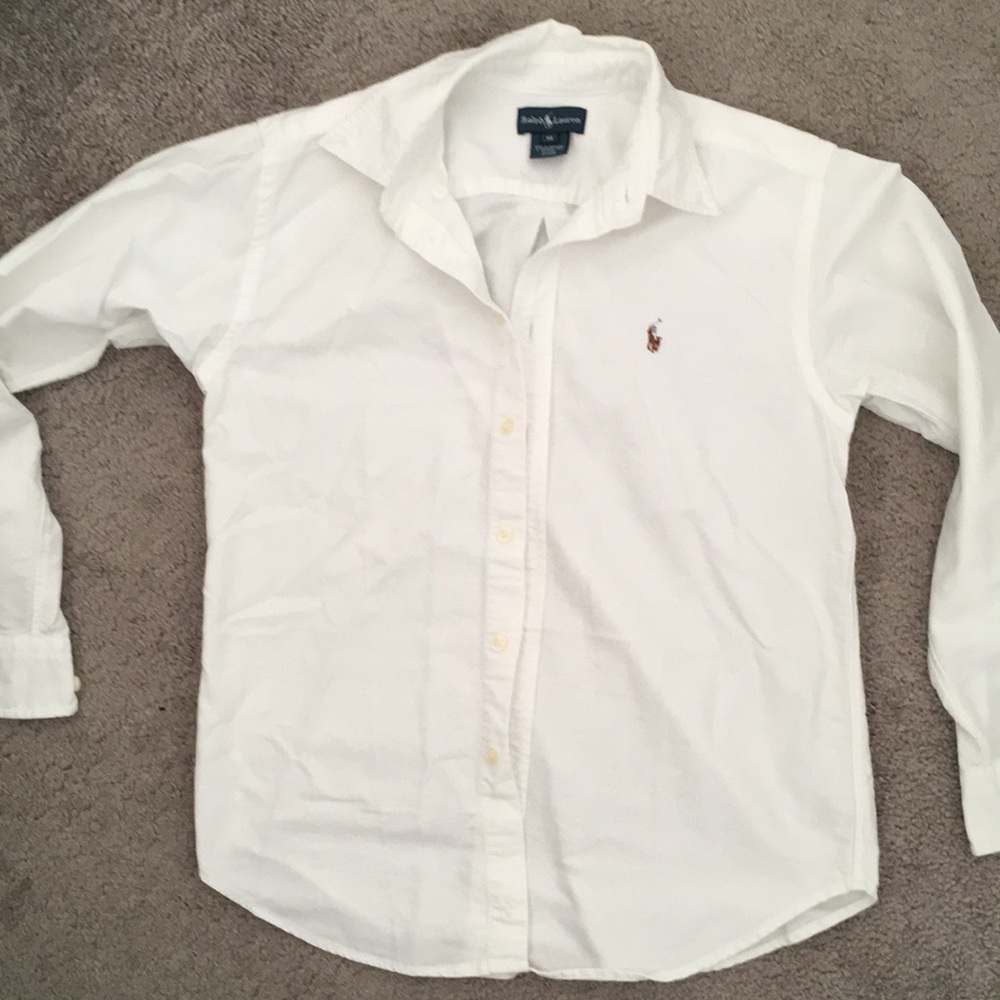 Boys long sleeve Ralph Lauren button down shirt